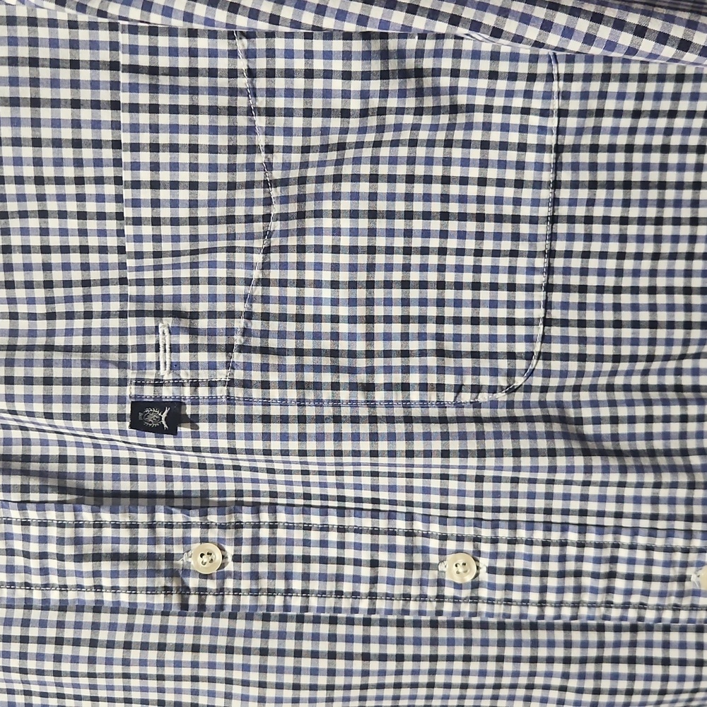 Tommy Hilfiger Blue Casual Button Down Shirt Classic Gingham size Large - Picture 3 of 11